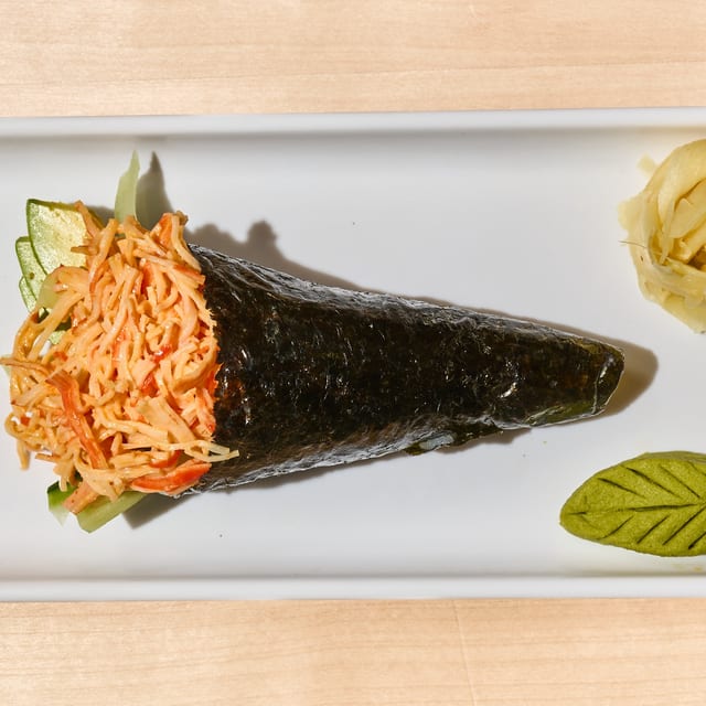 Spicy California Hand Roll.