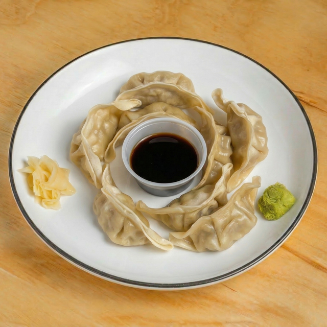 Chicken Gyoza 8 Pcs – Steamed.
